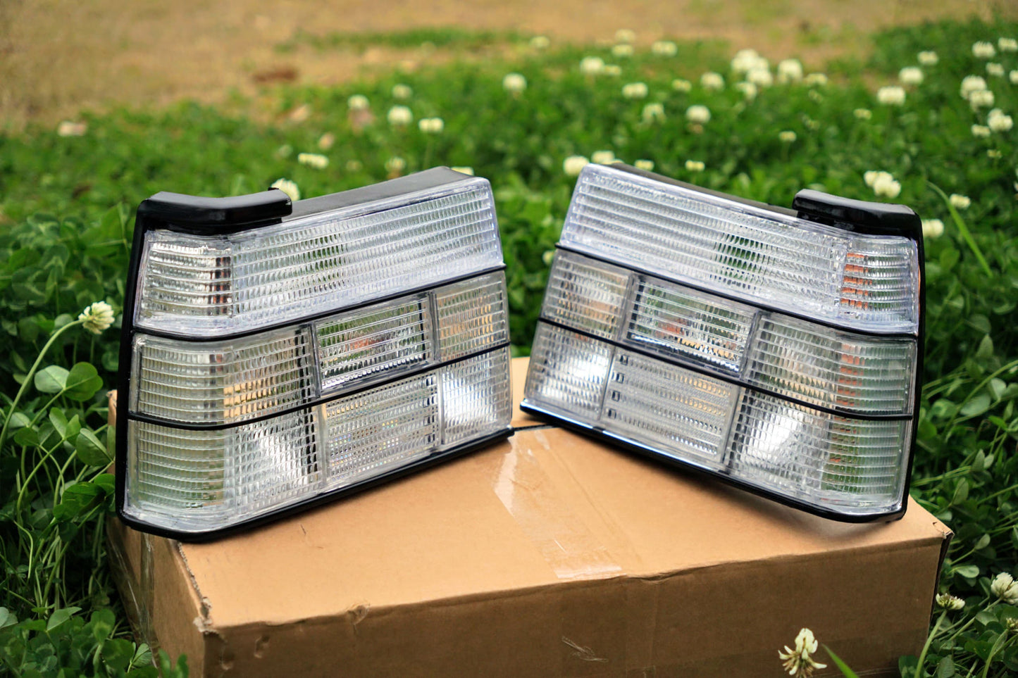 84-92 MK2 Jetta Clear Tail Lights (Imperfections May Be Present)