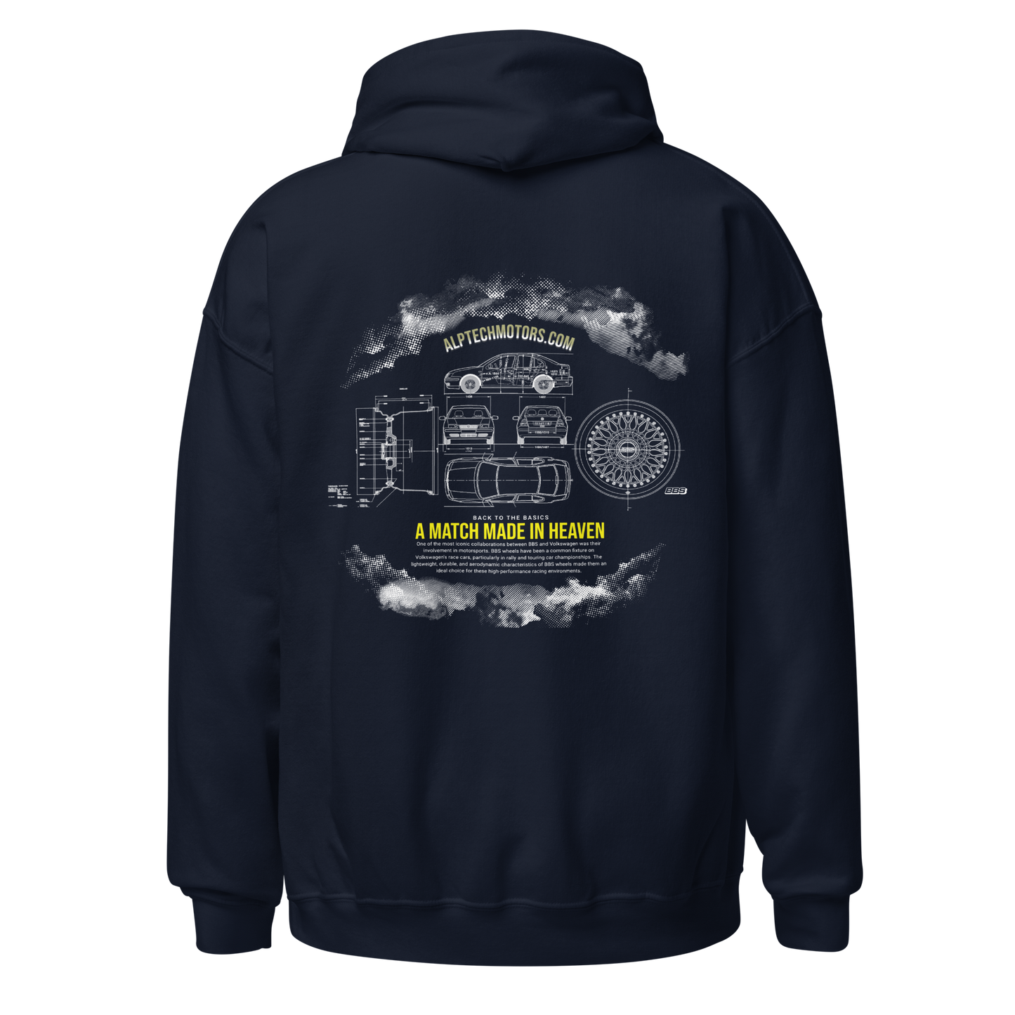 Sudadera con capucha AlpTech MK4 Jetta Blueprint